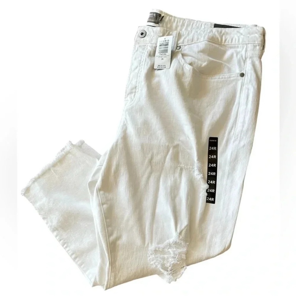 Torrid hi rise straight cropped jeans - Picture 3 of 6